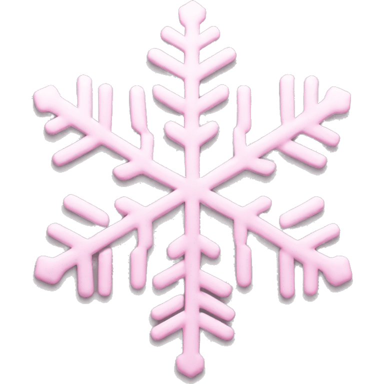 pastel pink snowflake  emoji