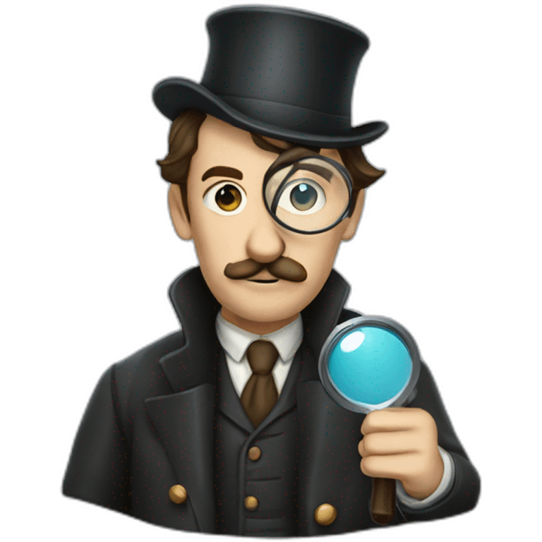 sherlock-holmes with magnifying glass emoji