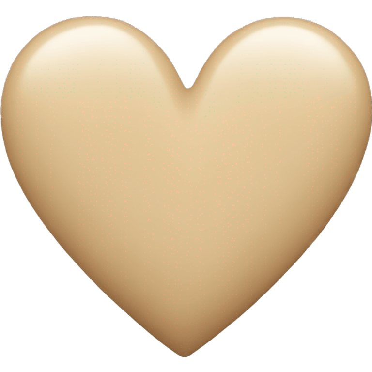 beige heart emoji