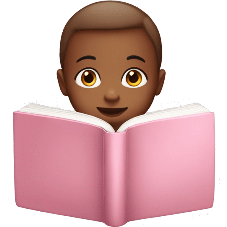 Baby pink books emoji