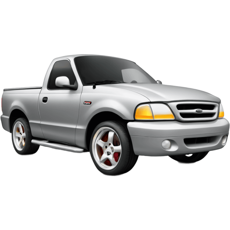 silver 2002 ford lightning svt lowered emoji