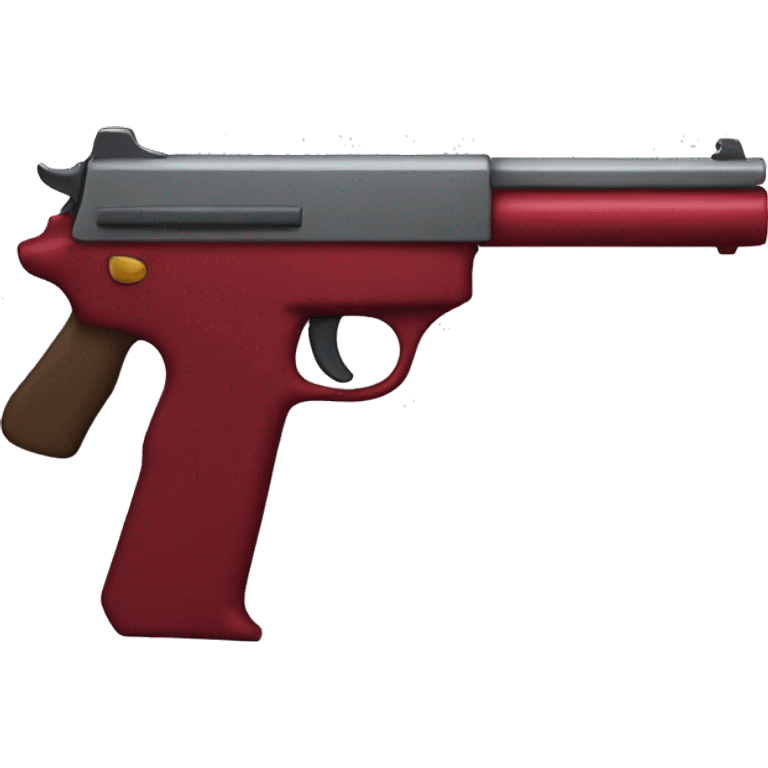 Burgunda red gun  emoji