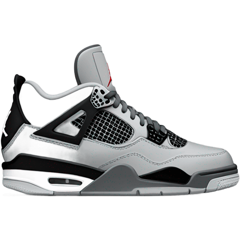 Jordan 4 shoe gray emoji