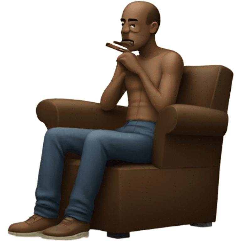 lonely beat smoking cigar emoji