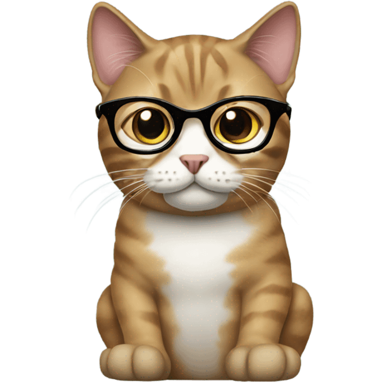 Cat with glasses emoji