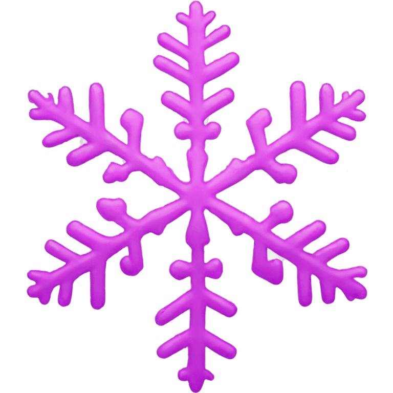 pink snowflake emoji