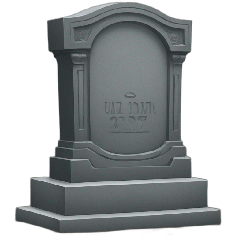 tombstone of Ukraine emoji