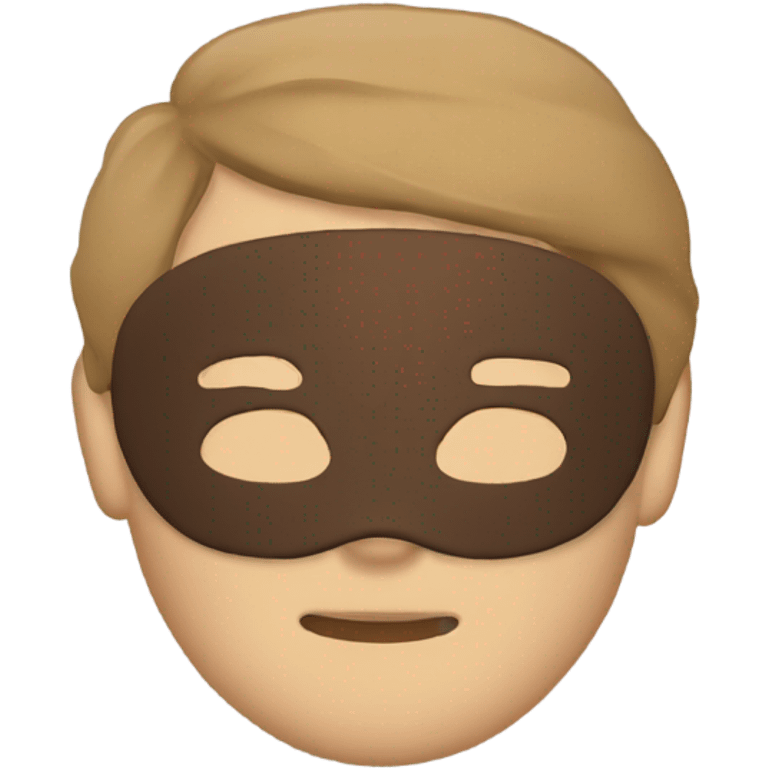 brown beige sleep mask emoji