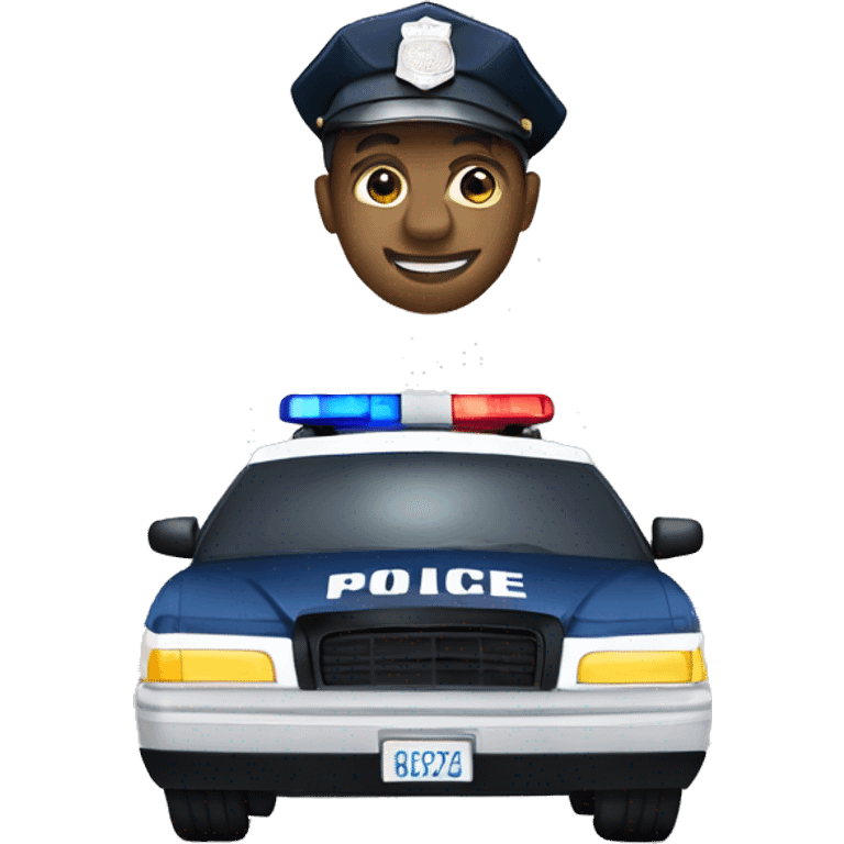 Police Car in Los Angeles style emoji