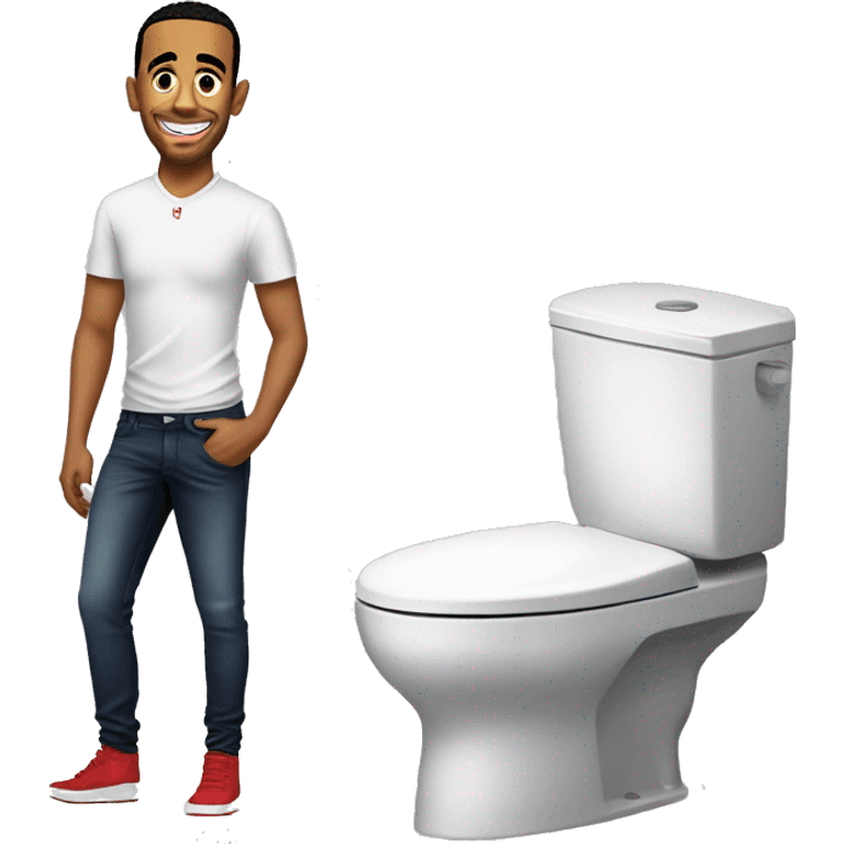 Skibidi toilet Lewis Hamilton emoji