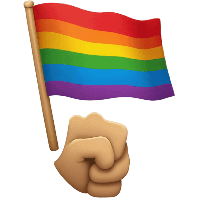 Gay socialist  emoji