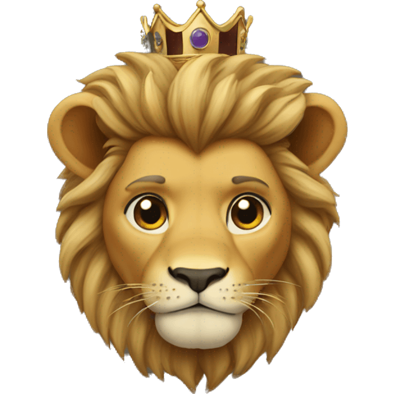 The king lion emoji