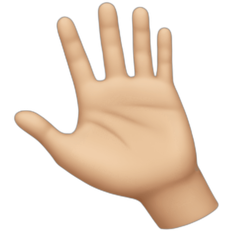 hand stop emoji