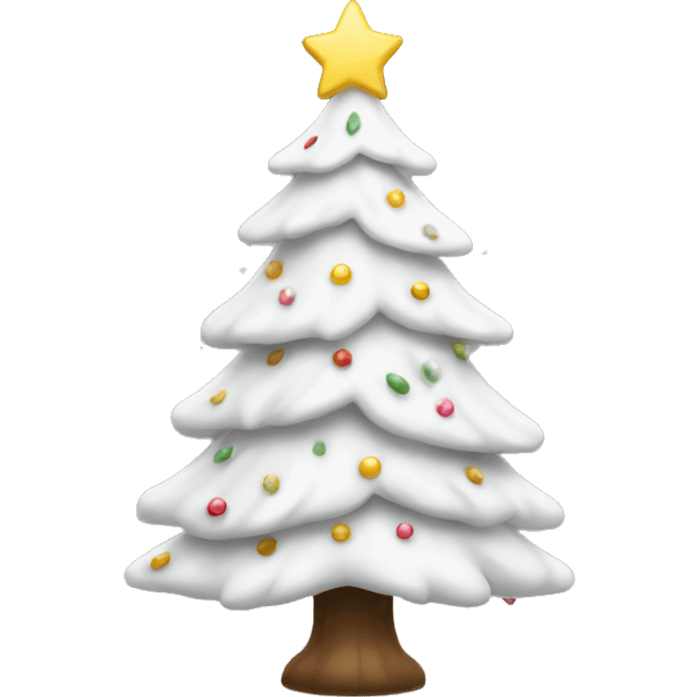 white christmas tree emoji