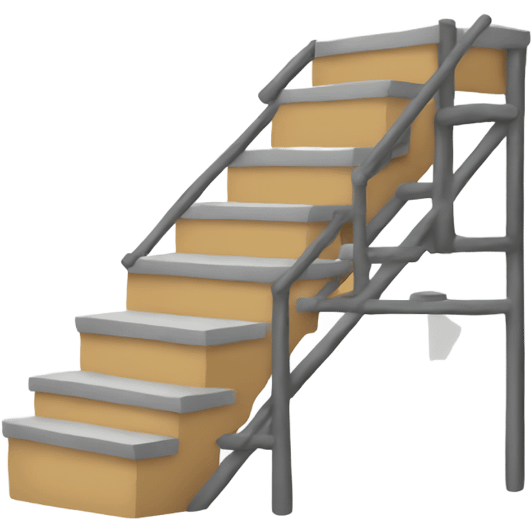 Stairs with legs emoji