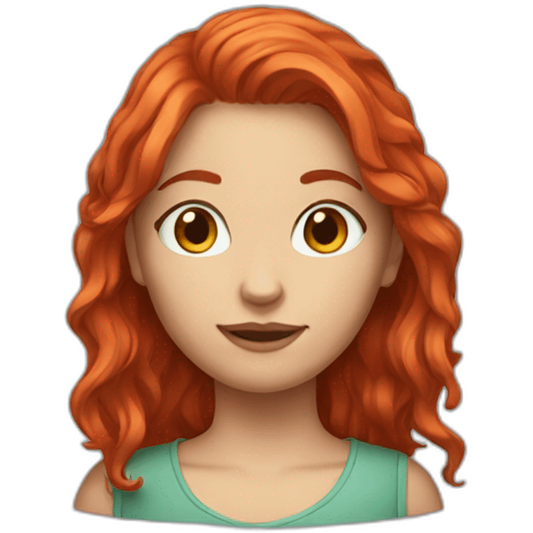 Red hair girl emoji