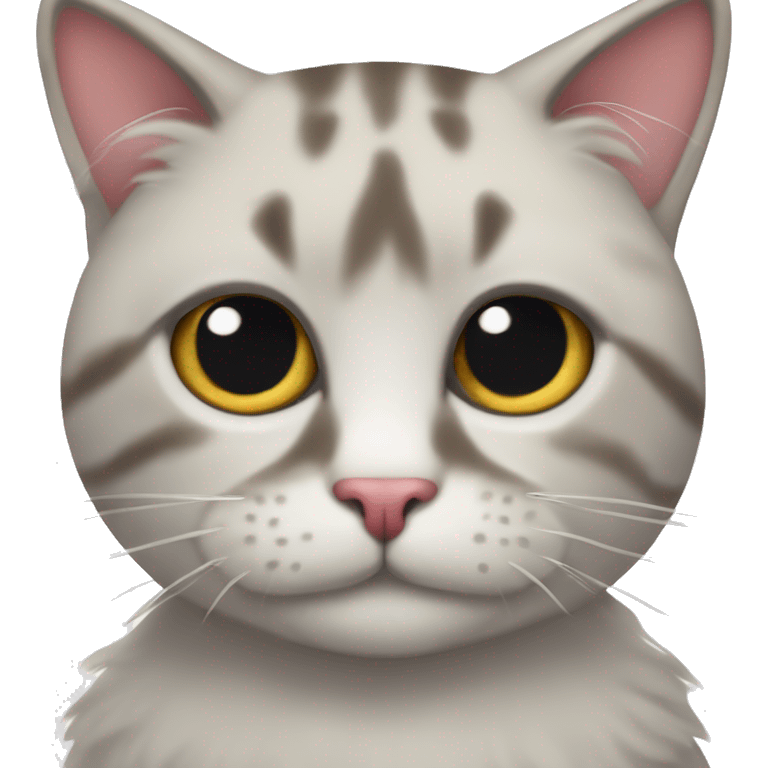 Gato con ojos de corazón y lengua de fuera emoji