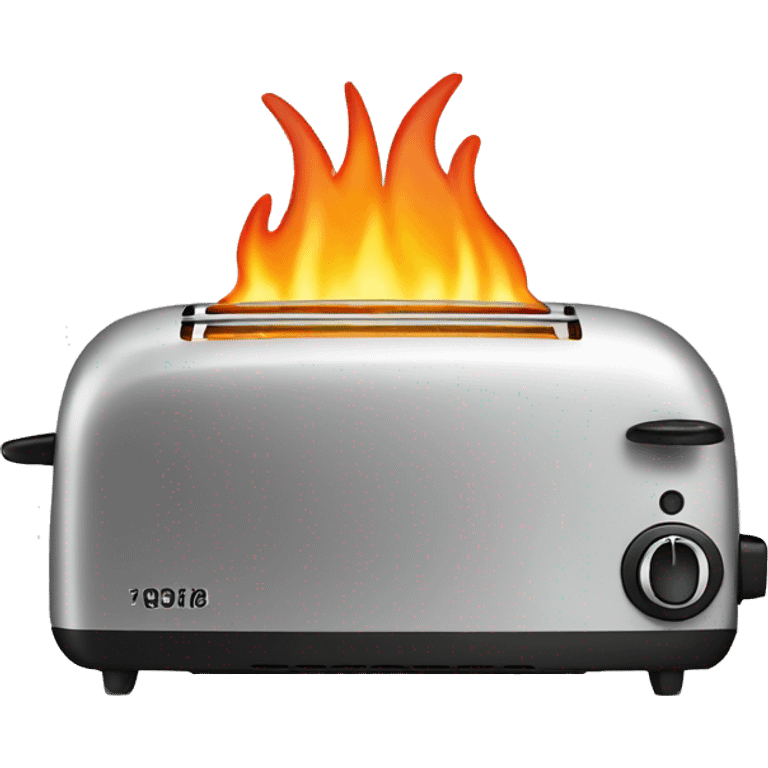 toaster on fire ( I’m fine ) emoji