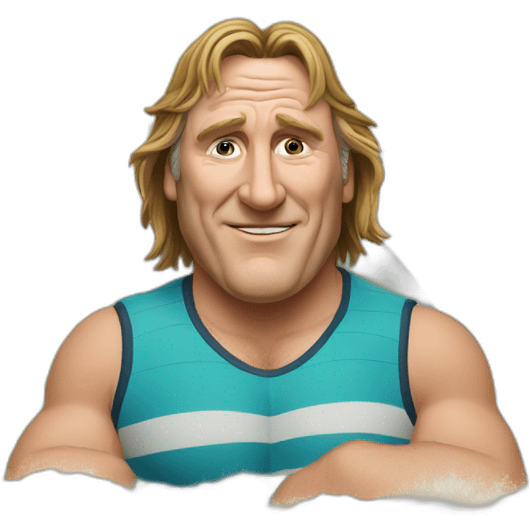 Depardieu surf emoji