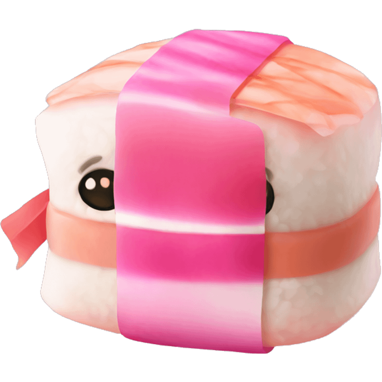 pink sushi emoji