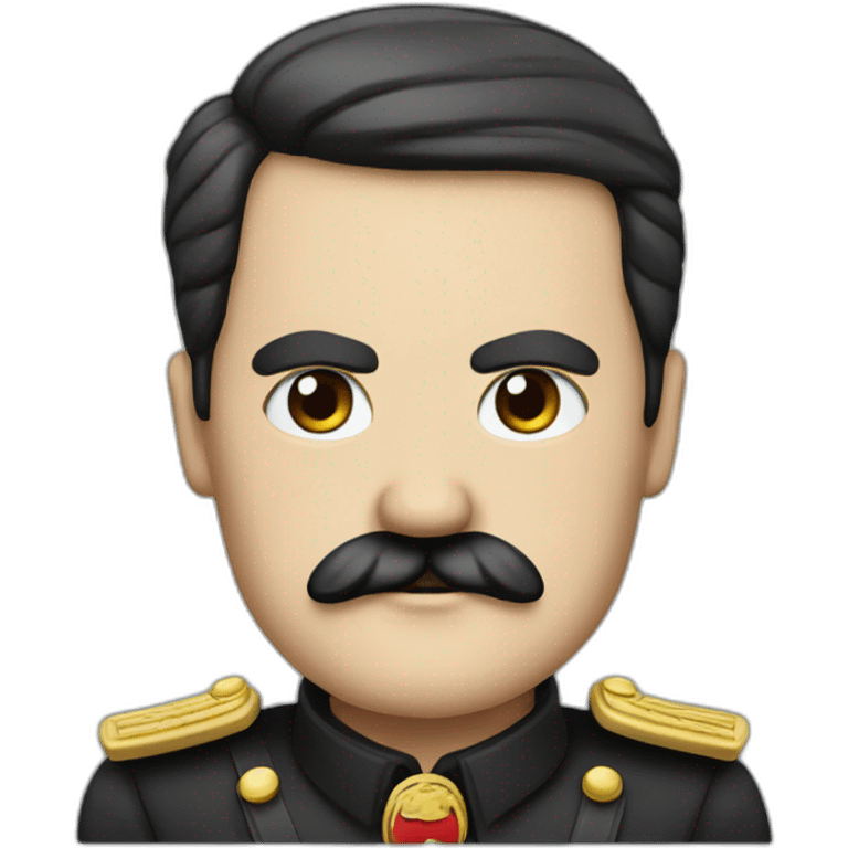 German dictator with black hair and square mustache emoji