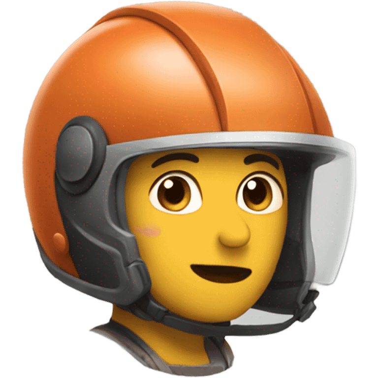 Kacen with helmet emoji