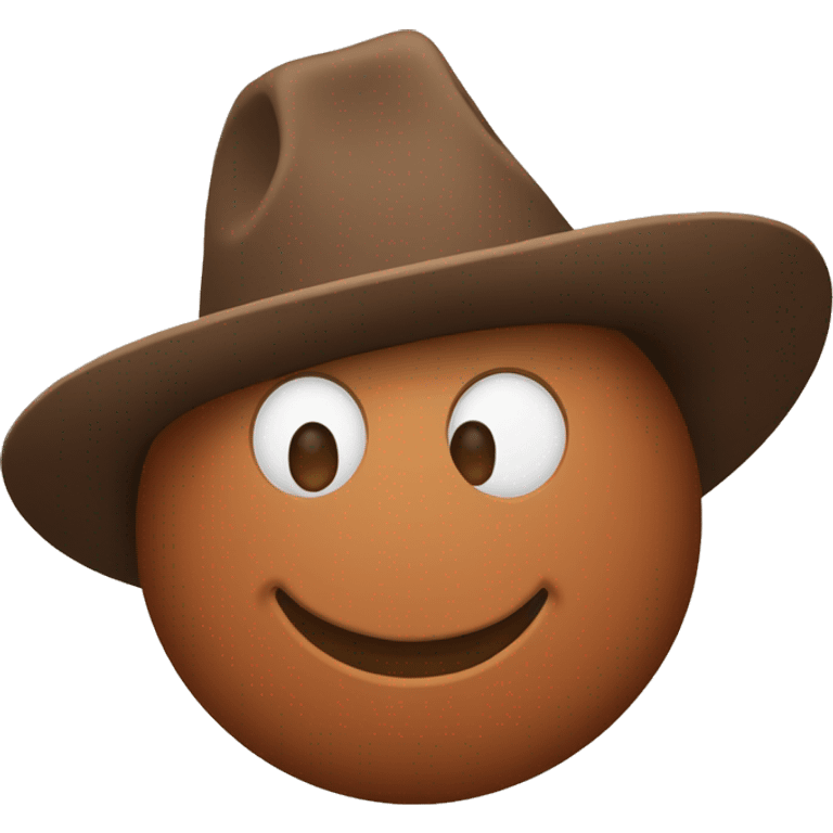 Meatball cowboy hat emoji