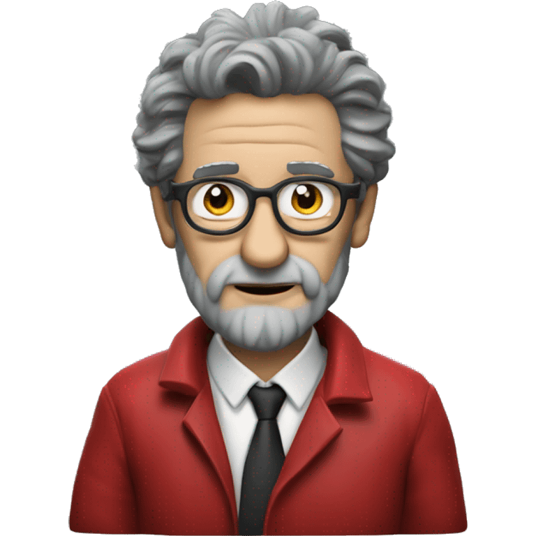 MONEY HEIST PROFESSOR WATHCING LAPTOP emoji