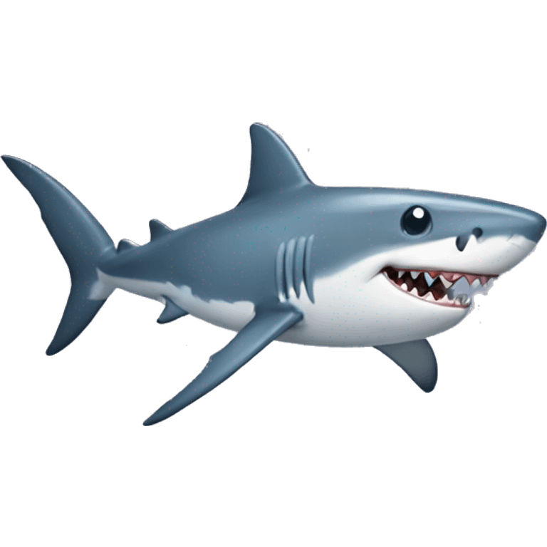 shark with tute emoji