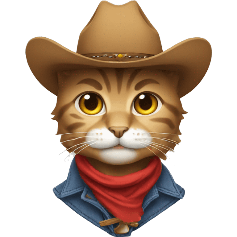 Cat cowboy emoji