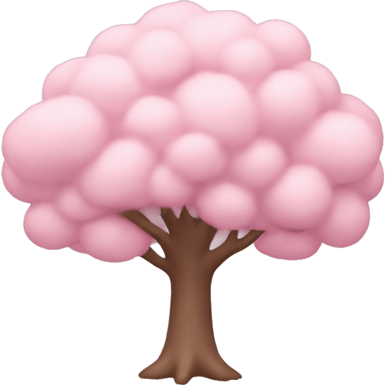 Pastel pink tree emoji