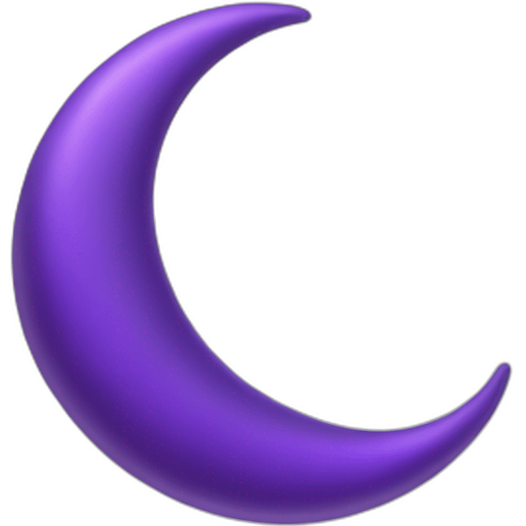 purple crescent moon emoji