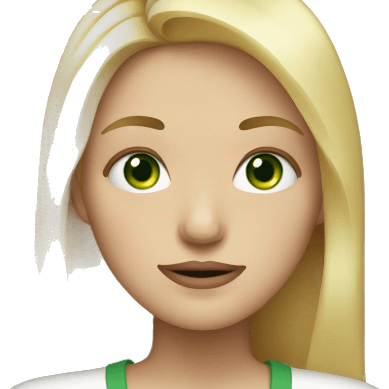 woman with blonde hair and green eyes cry emoji