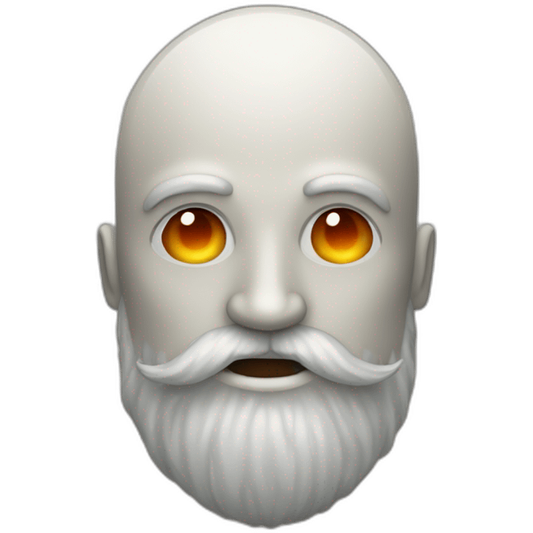 moon man with longred beard emoji