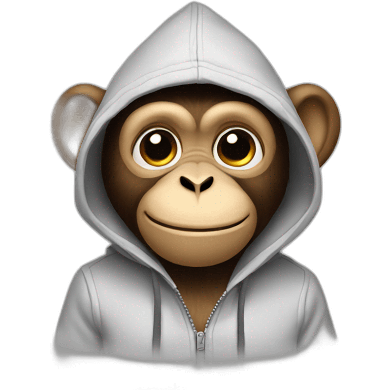 Monkey with a hoodie emoji