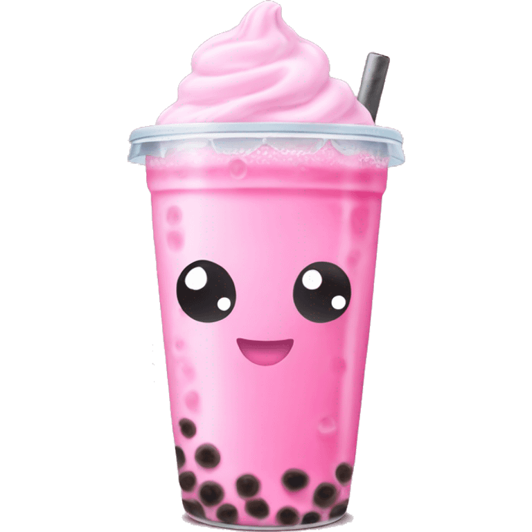 Bubble tea pink emoji