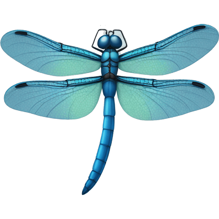 blue dragonfly emoji