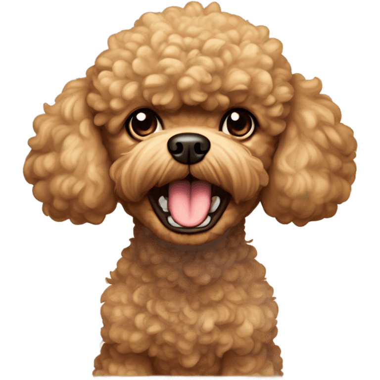 Angry toy poodle emoji