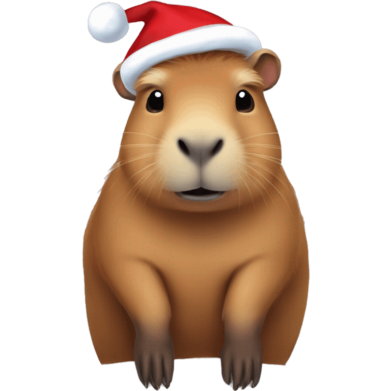 capybara in the christmas spirit emoji