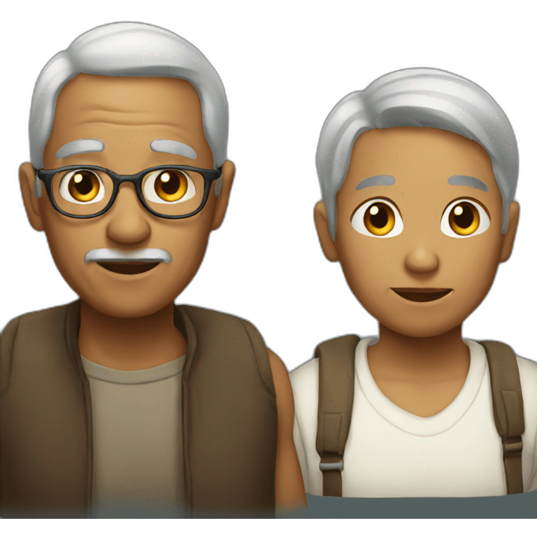 old and young emoji