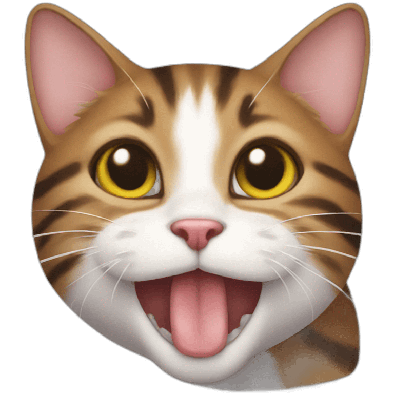 cat lick cat emoji