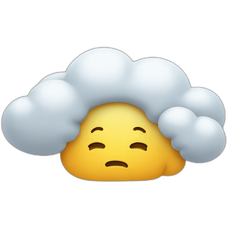 thinking cloud emoji