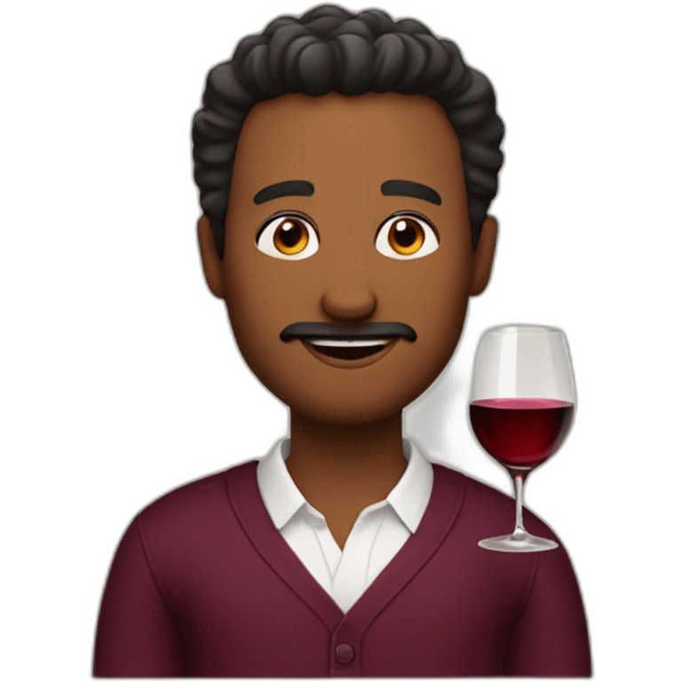 A men in wine emoji