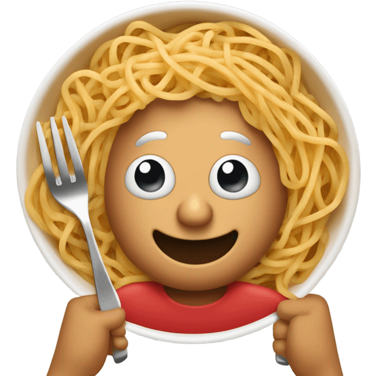 Fat from eating pasta emoji