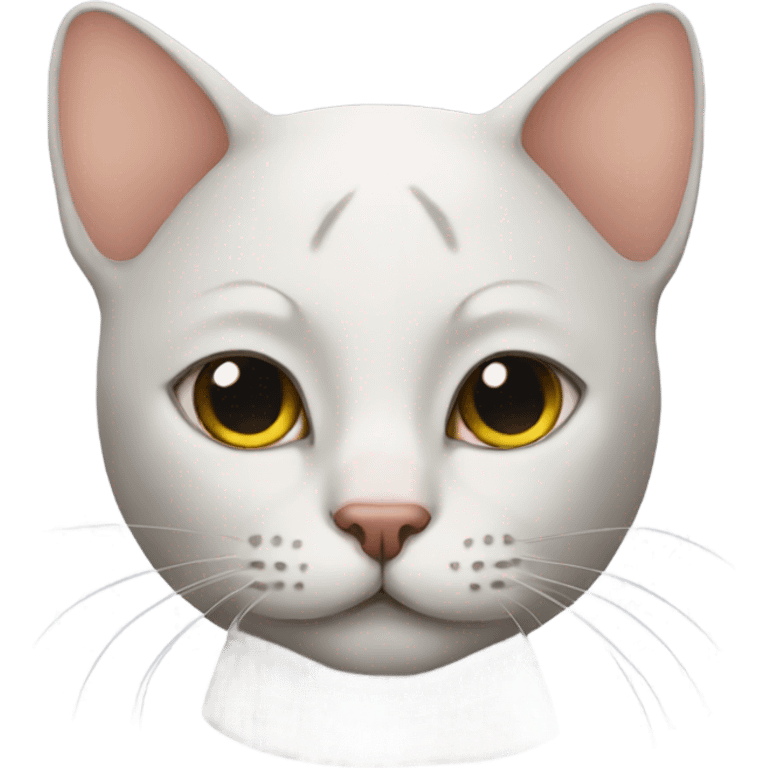 bald cat emoji