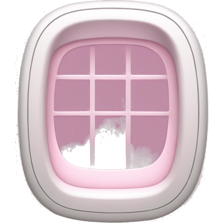 Light pink airplane window  emoji