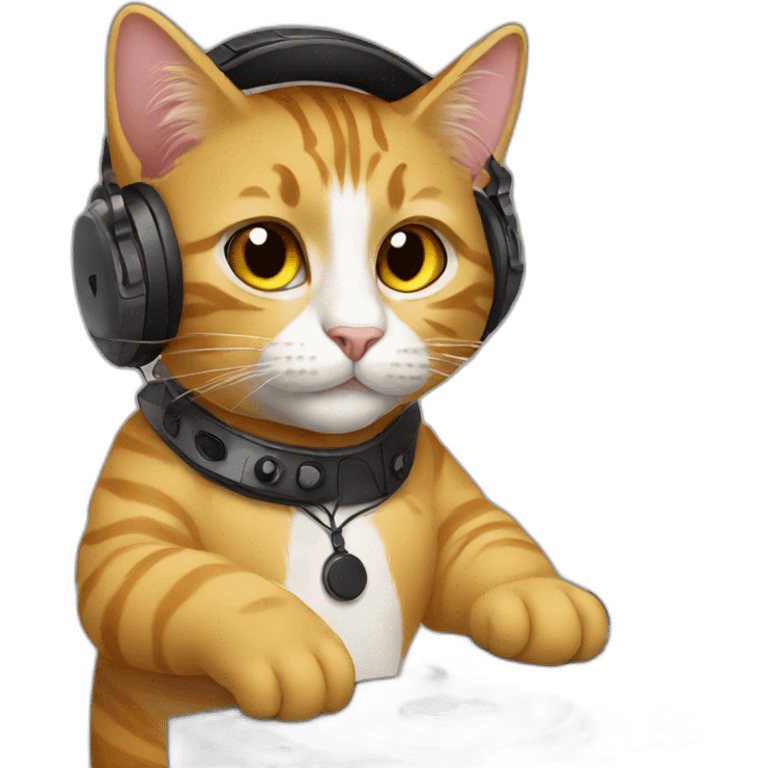 Dj cat emoji