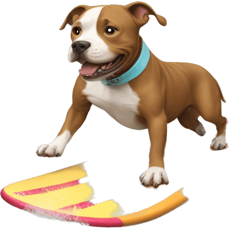 Pitbull surfing  emoji