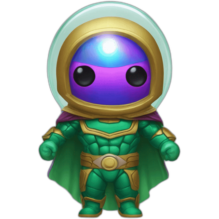 Electric bubble glass mysterio emoji