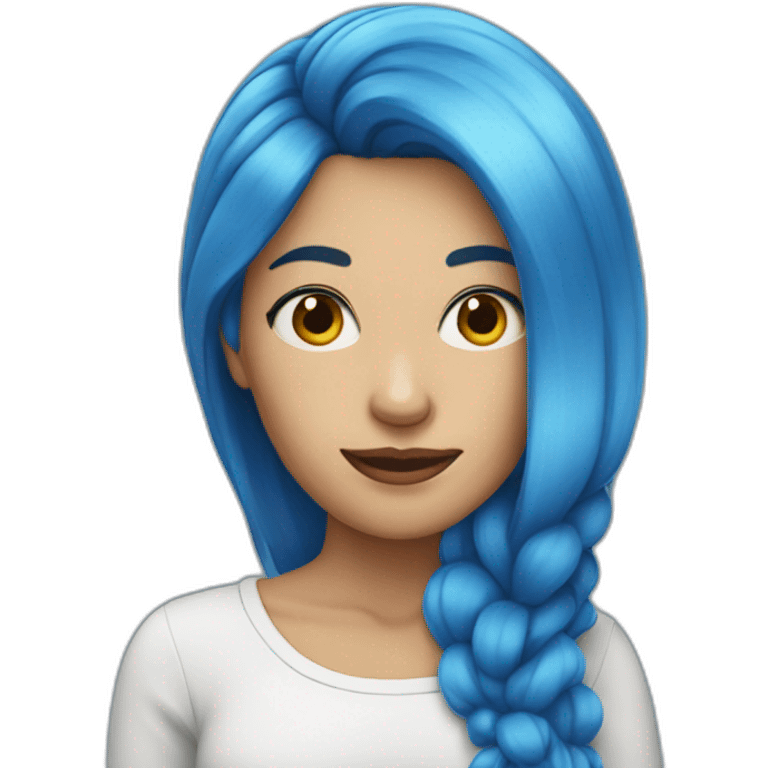 blue-hair-woman emoji